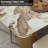 Modern Sintered Stone Dining Table With Gold Metal Base (55.1")-38223442-38223443