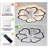 26.77" 6 - Speed Reversible Dimmable LED Ceiling Fan With Remote Control And APP