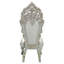 Chaise d'appoint en bois composite gris et gris Mission Bay (ensemble de 2) avec dossier capitonné