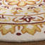 Tapis rond ivoire / doré rond en laine touffeté à la main Kenmure-2070786525