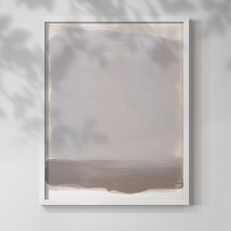 "ABSTRACT Series DCCXLIV" par J Paul, Blanc / Blanc, H 11 po x l 9 po