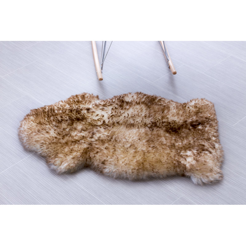 Tapis beige fait à la main Franko