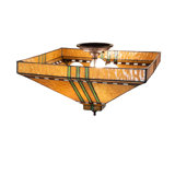 17" Square Prairie Corn Flushmount