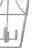 Laurel Ridge 4 - Light Lantern Geometric Chandelier-56775423-56775422