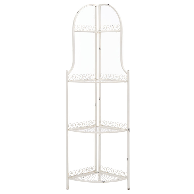 Saraland Corner Bookcase, Antique White