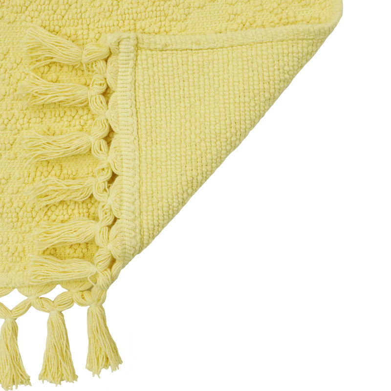 French Connection Dekker 100% Cotton Bath Rug Set, Yellow