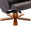 Fauteuil inclinable avec repose-pieds noir-1965344792