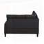 Canapé modulaire 6 pièces, noir-125924068