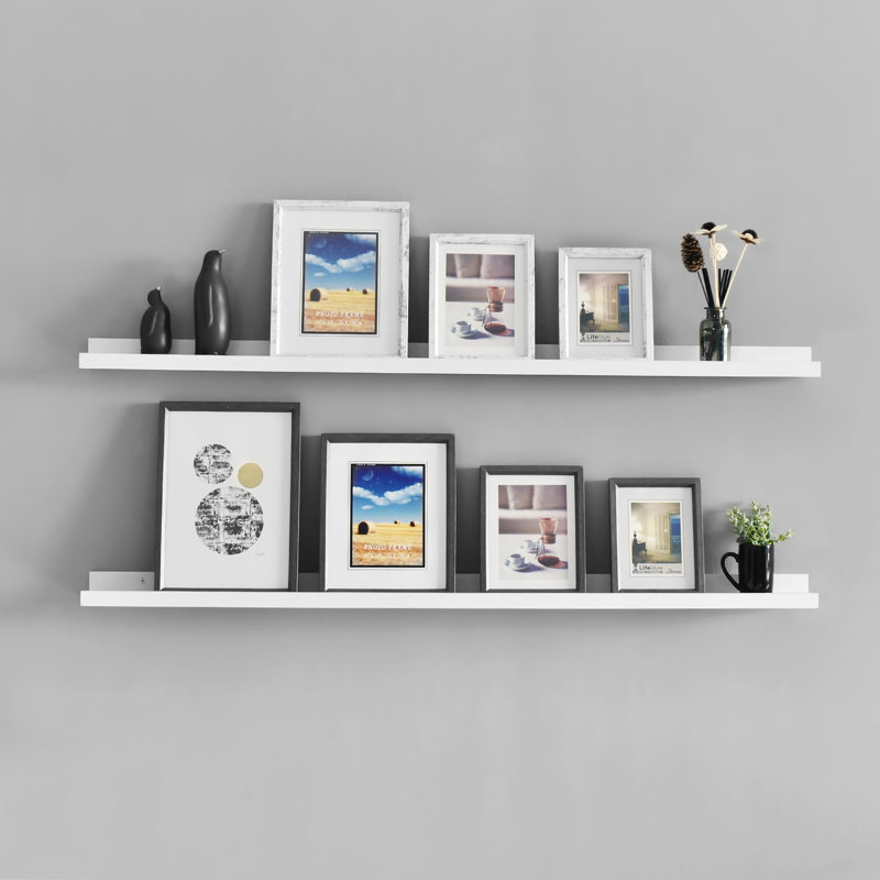 Dulin 2 Piece Floating Shelf, White