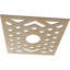 Médaillon de plafond à chevrons en bois noyer 32 "x P 8 1/4" x T 1/4 "-63412040-63412031