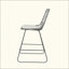 Tabourets de comptoir d'extérieur modernes avec coussins résistants à l'eau, pour l'intérieur et l'extérieur, ensemble de 2-650190684