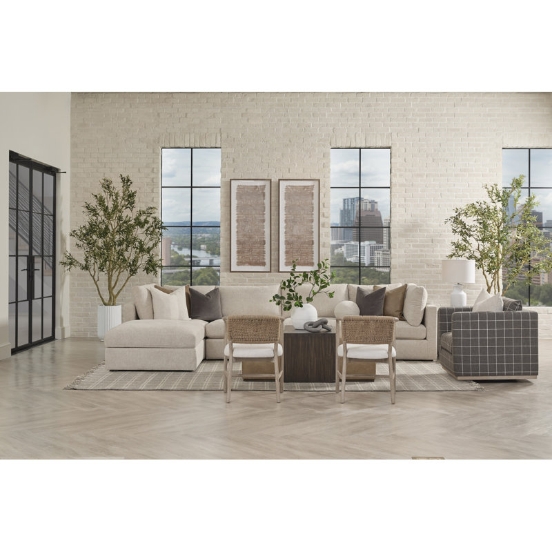 Fauteuil club pivotant en tissu Siena