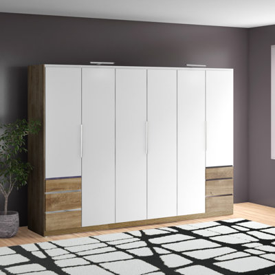 Ardzan 6 Door Manufactured Wood Wardrobe