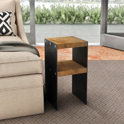 Solid Wood Top End Table