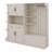 Multifunctional Left-Right Combination Hall Cabinet With Storage And Hooks, Storage Cabinet/ Hall Tree 2 In 1-737106652