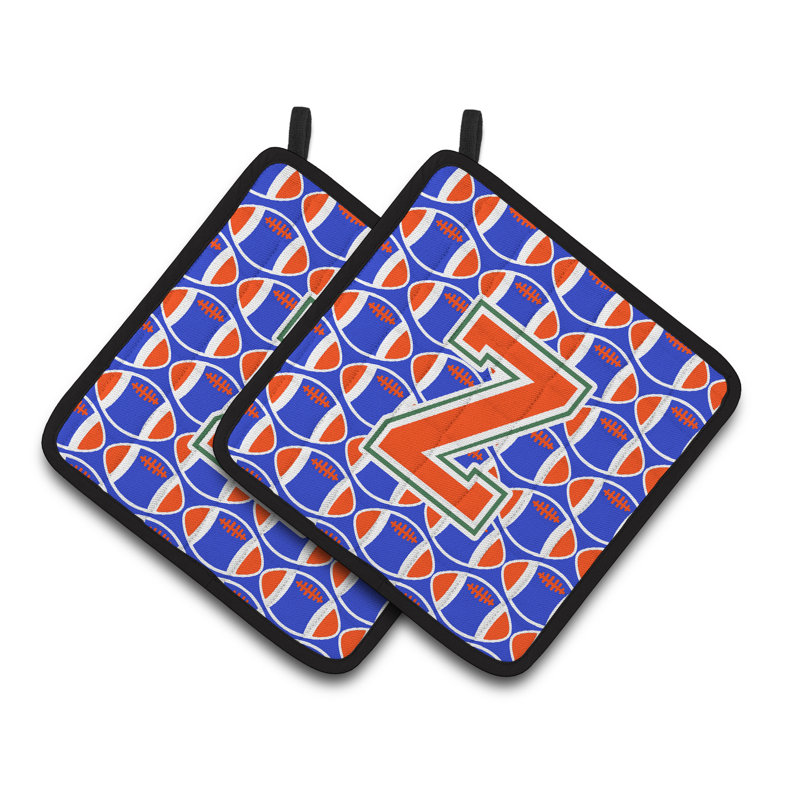 Poignée de football, Z, Vert / Bleu / Orange