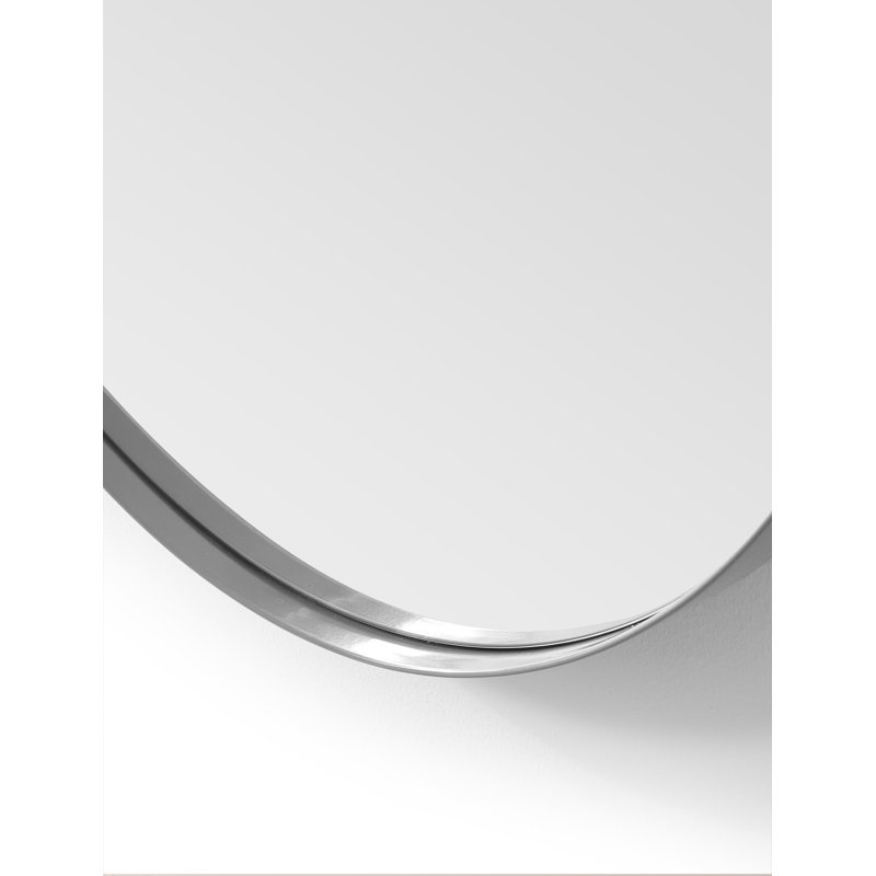 Birkbeck Metal Flat Mirror, 30" x 30", Gray
