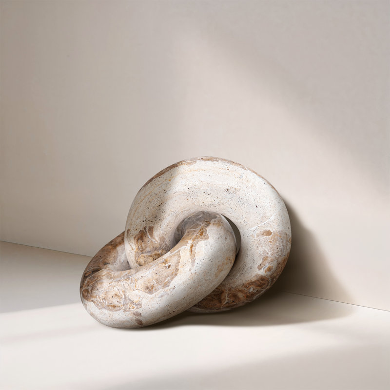 Objets décoratifs en marbre, Beige