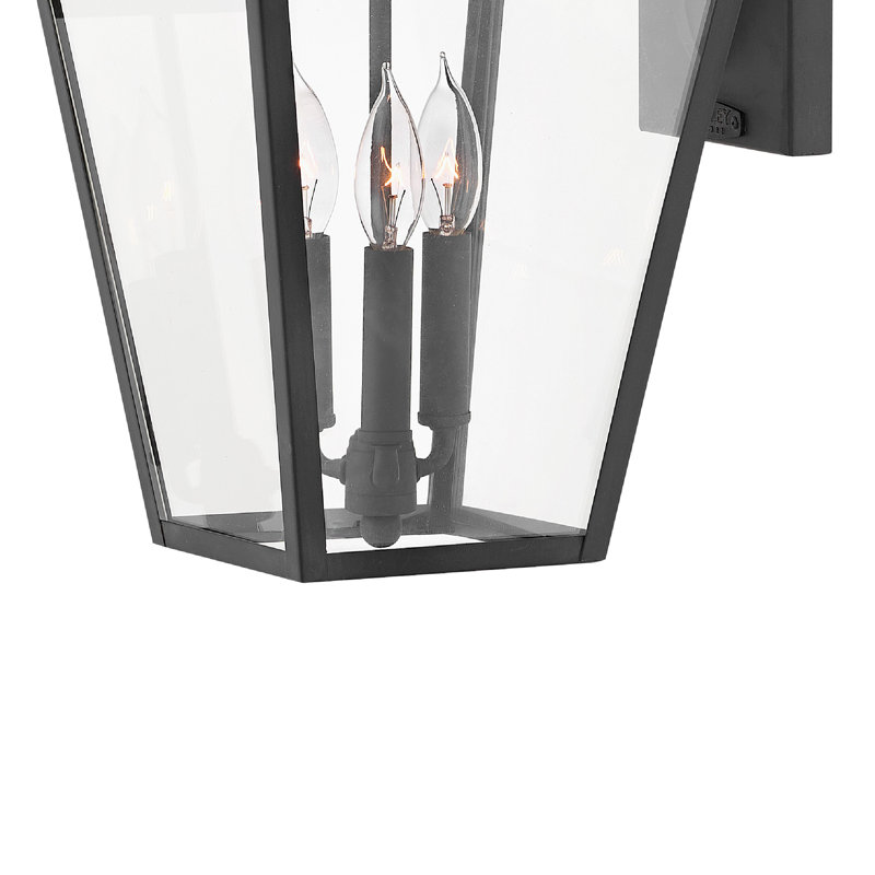 Alford Place 3-Light Outdoor Wall Lantern, Oil Rubbed Bronze, 20.5" H x 12" W x 13.5" D, 3 Lights