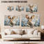 Art mural de lapin de Pâques GUTTATY, décoration murale de photos de lapin de Pâques au printemps, décoration murale de fleurs de lapin et de printemps, impressions de Pâques pour le salon, la chambre à coucher, la chambre d'enfant, la chambre de bébé prête à être suspendue 24 po x 36 po-1092277117