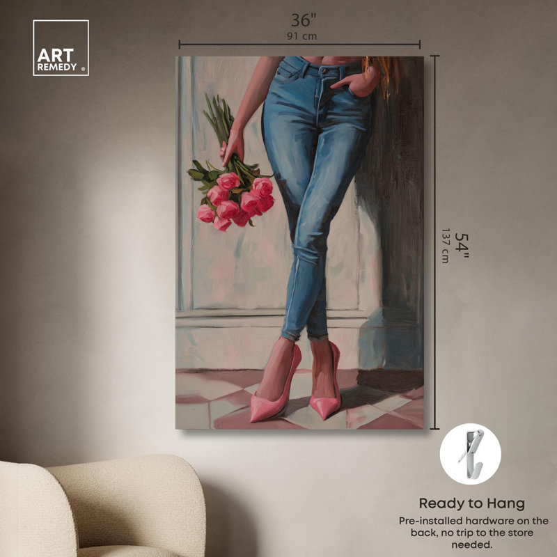 «Waiting for You» par Art Remedy, H 54 po x l 36 po, Toile tendue