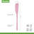 Tovolo Flex-Core Silicone Jar Scraper in Pink Sorbet, Extra Long 11-Inch Handle for Peanut Butter, Jars & Blenders