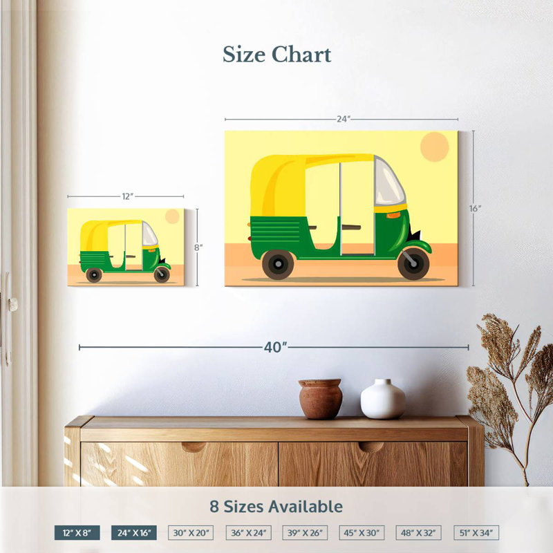 Mehar Motor Rickshaw, H 16 po x l 24 po
