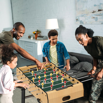 Table de soccer, table de jeu pliable de 48 po pour adultes et enfants, 26 joueurs de soccer, tables de soccer extérieur pour salle de jeu, maison, peu encombrant