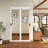 80"H 1 Lite Mirrored Closet Sliding  Door with Hardware Kit & Handles-105270302
