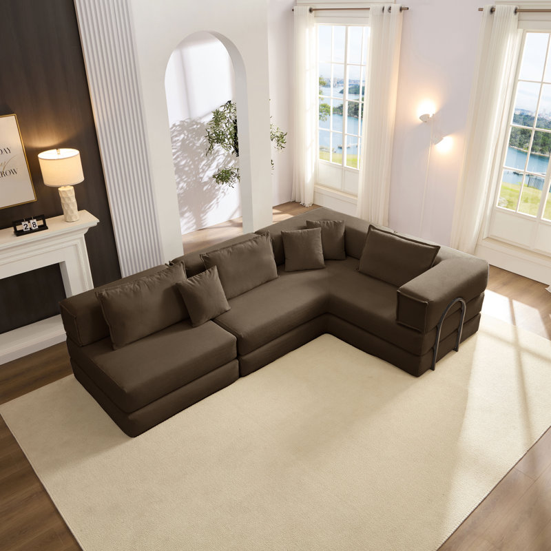 Modular Comfort Foam Modern Style Living Room Sectional Couch