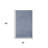 3' X 5' Blue And Grey Striped Non Skid Indoor Outdoor Area Rug