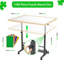 Wooden 1500 Pieces Puzzle Table with Drawer, 35"*27.17" Adjustable Puzzle Table, 360° Tilting Puzzle Table with Legs and Wheels, Adjustable Height and Angle, with Protective Cover