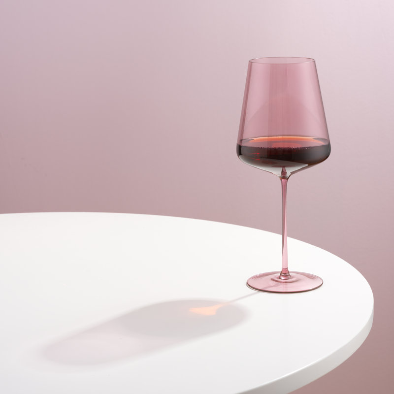 Vin rouge 19 oz Sidney, ensemble de 4, rosé, Rosé