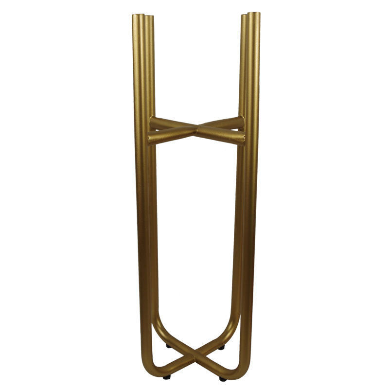 Danica Weather Resistant Plant Stand, Gold