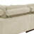 Large Seating Corduroy Upholstered Double Chaise Sectional-673298377