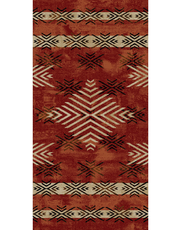 Arroyo Red, Rectangle 2'3" x 3'3"