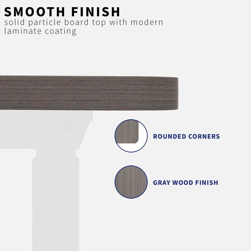 Dark Gray 60 x 30 Particle Board Table Top for Adjustable Desk Frames