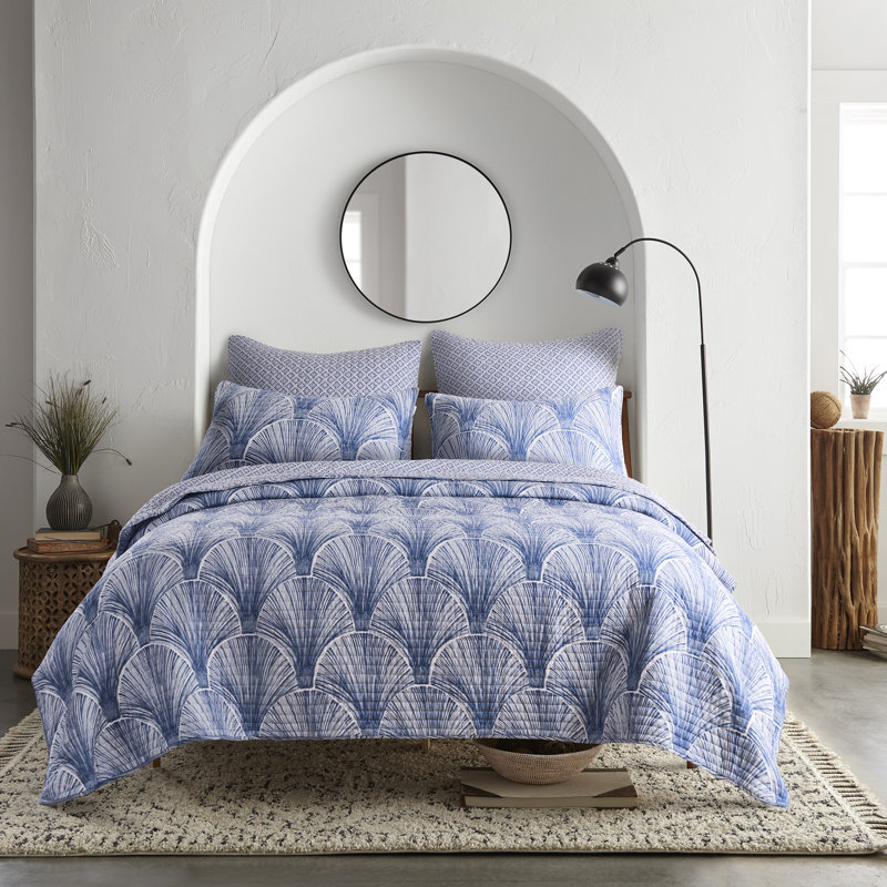 Wexford Quilt Set, Full Quilt + 2 Standard  Shams, Blue
