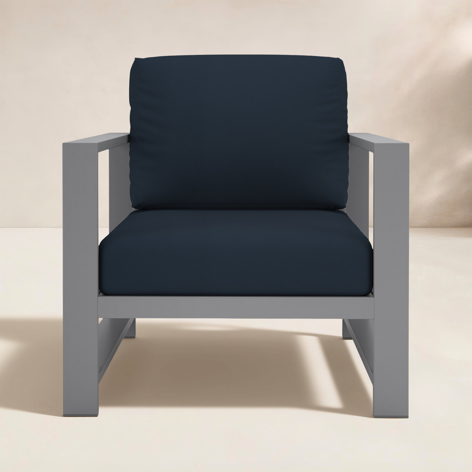 Dulcie Sunbrella® Patio Lounge Chair, Sunbrella® Canvas Navy