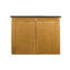 6 ft. W x 3 ft. D Solid Wood Horizontal Bike Shed-25698826