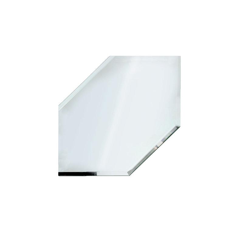 Miroir biseauté transparent 4 "F 4, 4" H x 4" W