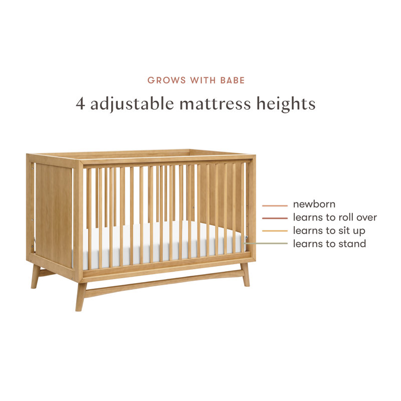 Peggy 3-in-1 Convertible Crib, Honey