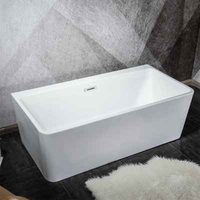 67'' x 29'' Freestanding Soaking Acrylic Bathtub