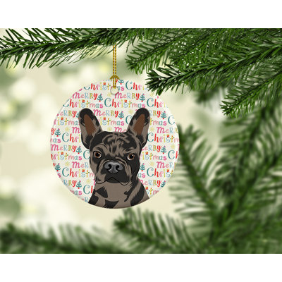 Figurine suspendue bouledogue français