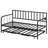 Twin Daybed With Trundle, Metal Bed Frame For Bedroom And Living Room, Space Saving, Elegant Style, Steel Support, Under - Storage, Simple Assembly Procedure Room Bedroom, Classic Design, Heavy Duty