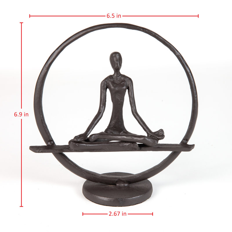 Deiondre, femme abstraite encerclée en méditation assise