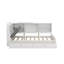 Lit plateforme en bois avec tête de lit, tablettes et tiroirs-965515378