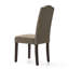 Chaise parsons en tissu brun clair