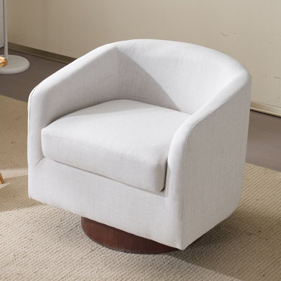 Living Room Swivel Barrel Accent Chair by Ebern Designs