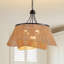 Lustre tambour 8 lumières à 2 niveaux